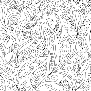 Twist, Pages for Adults, 3 Printable Coloring Pages, Instant Download PDF