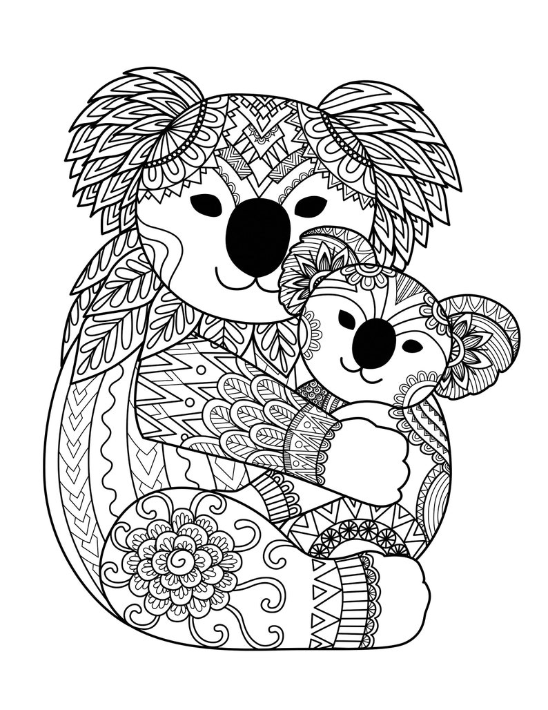 Panda Coloring  Pages  for Adults  1 Printable Coloring  Page  