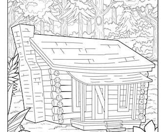 Vecchio West 2, pagine da colorare per adulti, 4 pagine da colorare stampabili, download istantaneo PDF