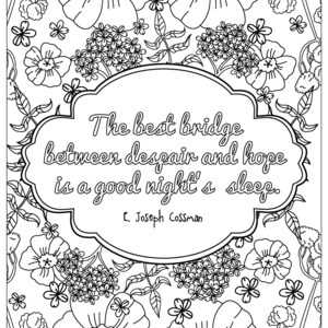 9 Coloring Quotes, Coloring Pages for Adults, 9 Printable Coloring ...