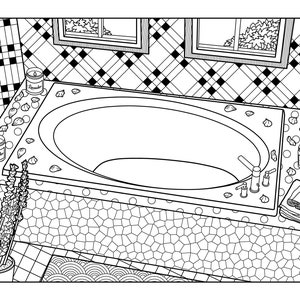 Lavender 16, Coloring Pages for Adults, 2 Printable Coloring Pages, Instant Download PDF