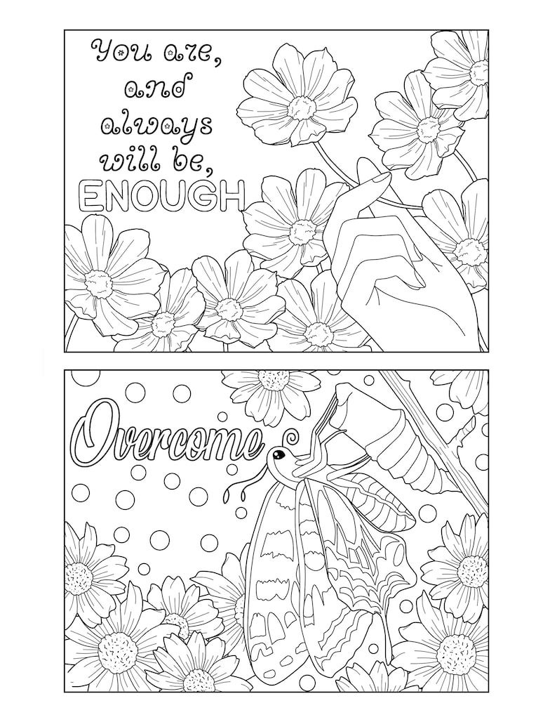 kindness-postcards-coloring-pages-for-adults-4-printable-etsy