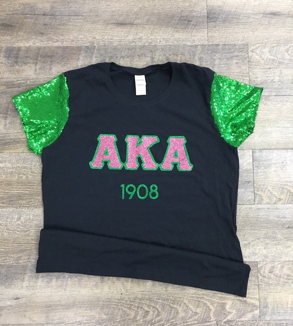 alpha kappa alpha sequin shirt