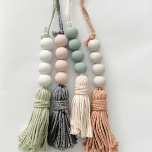 Summer Color Collection | Do Not Disturb Door Bead Garland |Cabinet Knob Hanger| Hotel Hygge Boho Home | Coastal Drawer Pull | Scandinavian