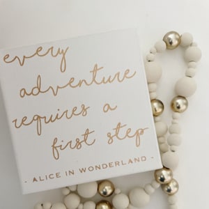 Alice in Wonderland Decor | Alice Nursery Theme | Baby Gift | Every Adventure Requires A First Step | Lewis Carroll Quote | Cheshire Cat |