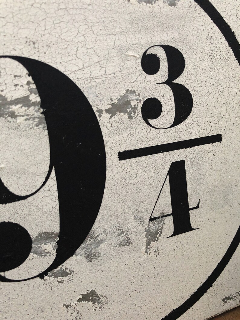 Platform Train Sign Platform 9 3 4 Sign HP Inspired - Etsy