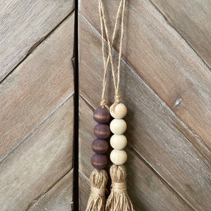 Original Do not Disturb Door Bead Garland with Tassel | Door Knob Beads  | Hotel Hygge Boho Home | Coastal Wooden Bead | Scandinavian Home