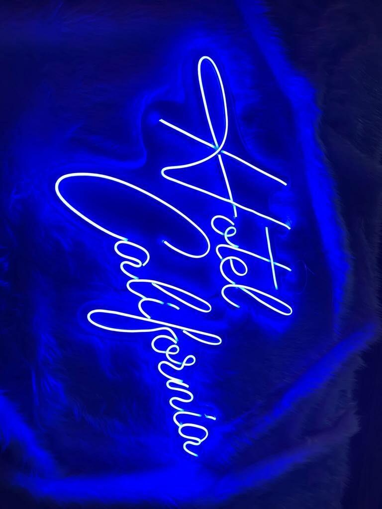 Hotel California Neon Sign, Hotel California Neon Sign Bedroom, Hotel