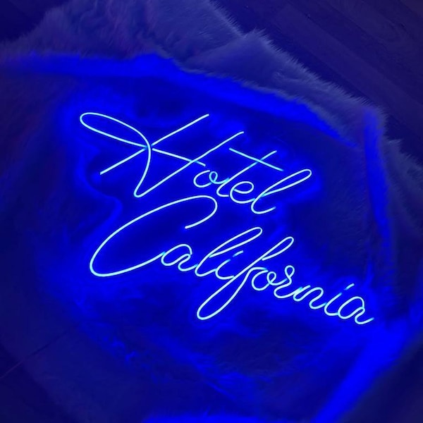 Hotel California Neon Sign - Etsy