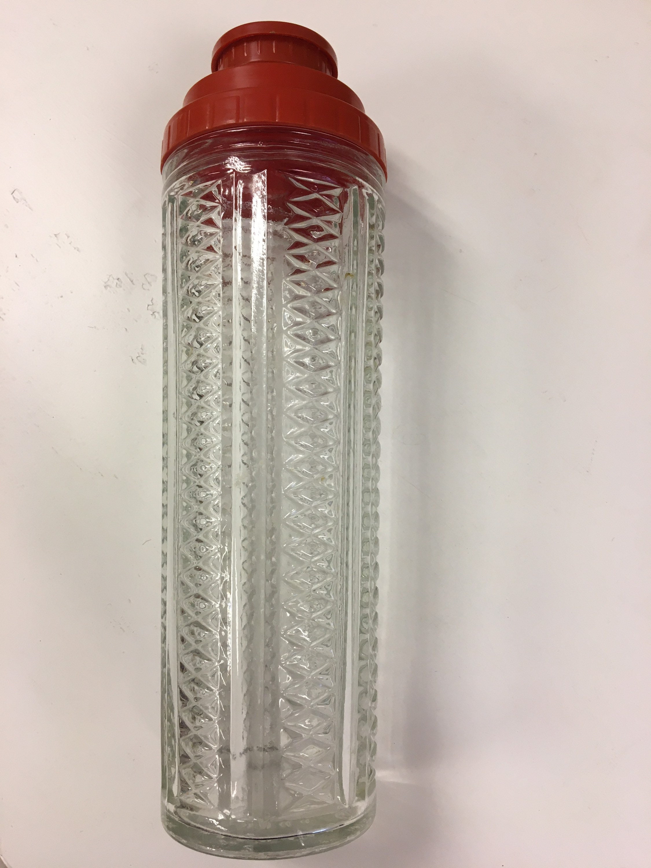 Vintage cocktail shaker with spinning lid that has drink Etsy