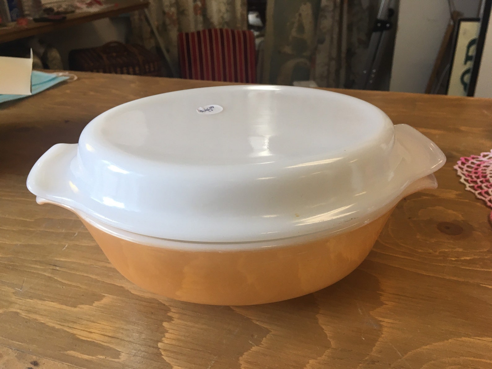 Vintage Fire King Casserole With Lid Etsy
