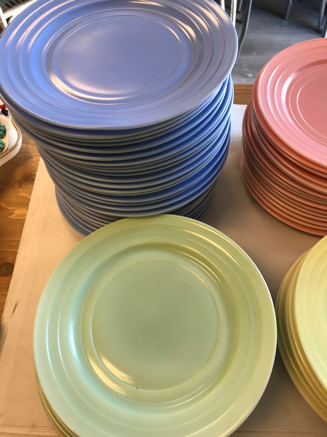 Vintage Hazel Atlas pastel dinner plates sold individually Etsy