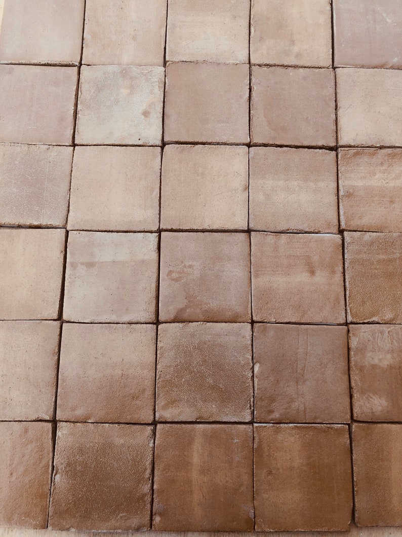 4x4 Beige Rustic Fireplace Kitchen Backsplash Tile Hand Made Etsy