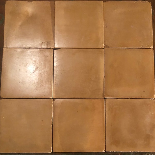 4x4 Cottage Craft Tile Handmade Rustic Beige Fireplace Kitchen Wall Tile