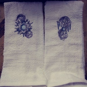 Snowflake Gem Hand Towel set
