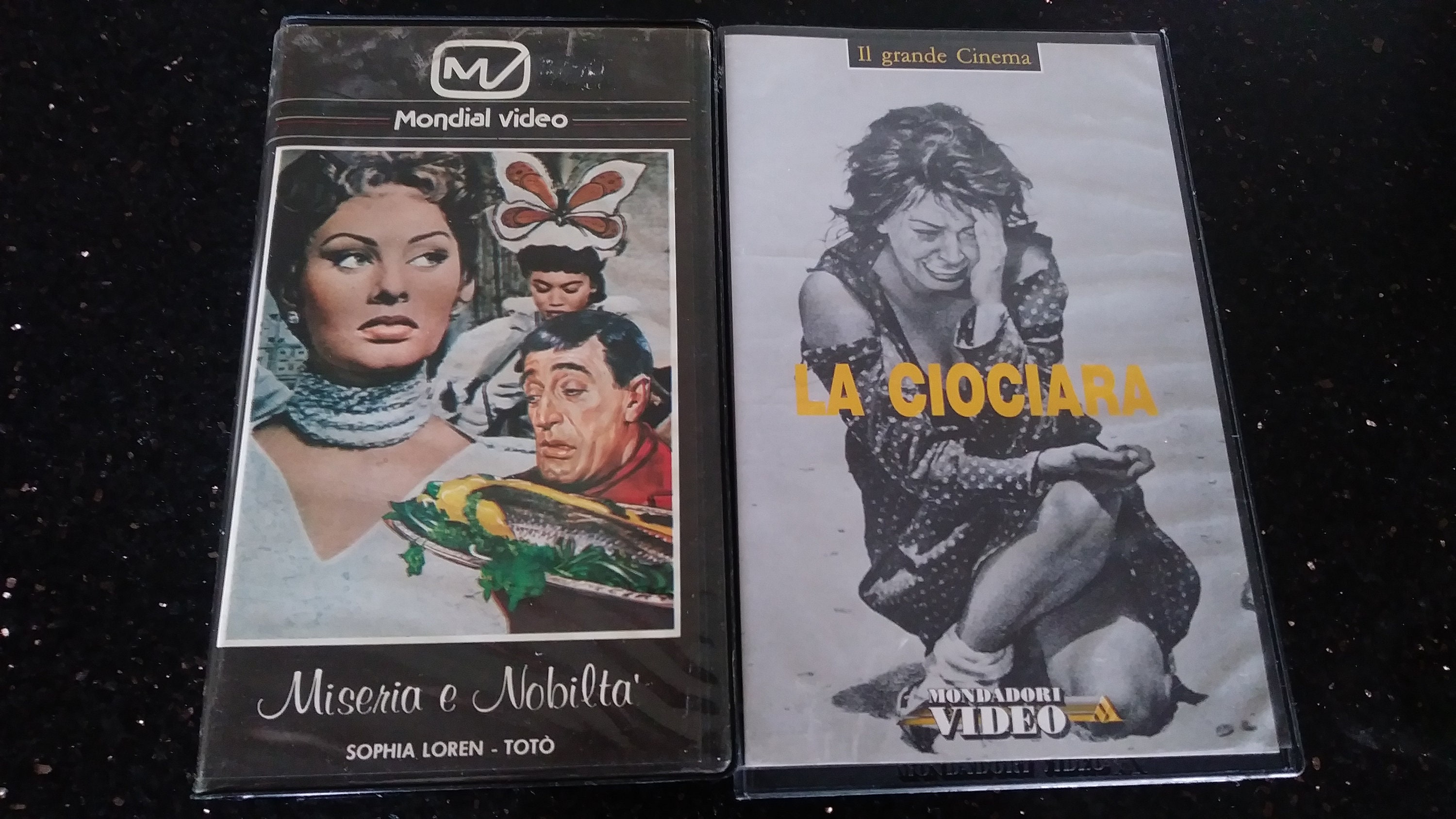 Two Vintage Italian language VHS movies starring Sophia Loren | Etsy