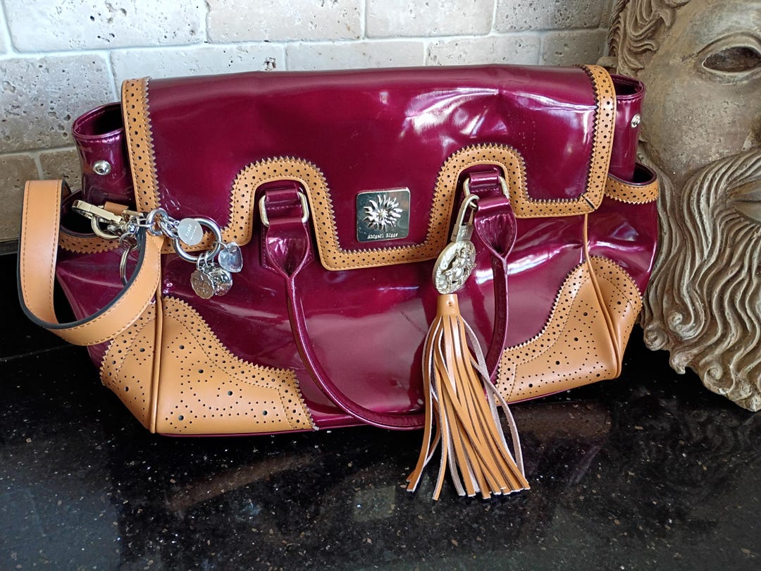 Abigail Riggs Maud Ballington Booth Collector Purse: Burgundy Patent ...