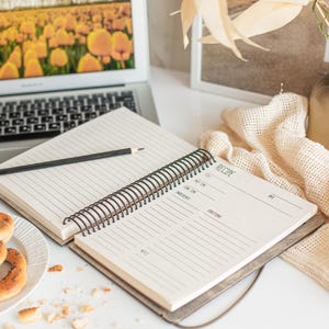 Livre de recettes avec personnalisation Cadeau pour la fête des mères Shower nuptiale Fête des pères ou toute autre occasion