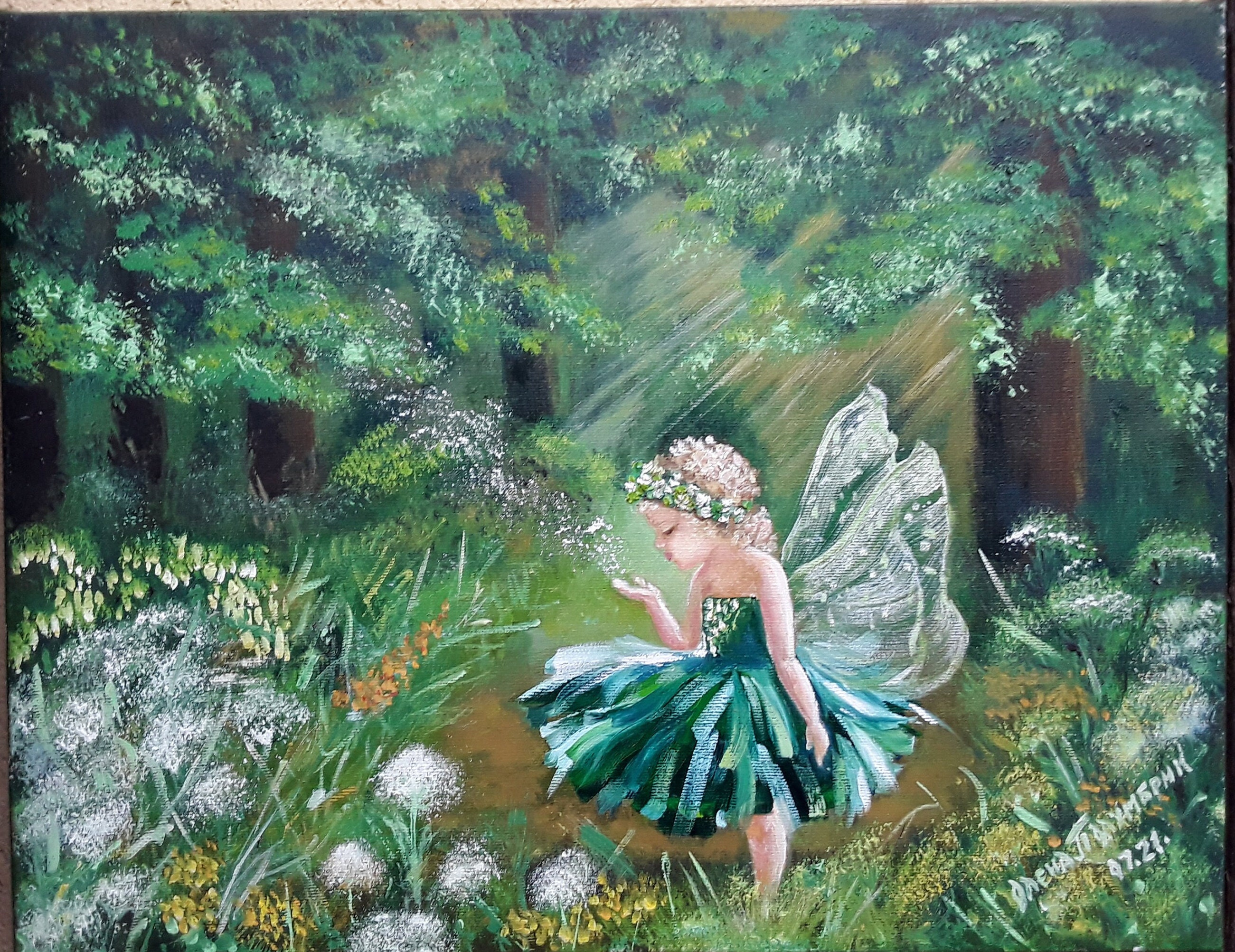 Watercolor Fairy Painting, Watercolor Painting, Fairy Print, Fairy  Painting, Fairy Art, Woodland, Wings, Print Titled, water Lily Fairy 