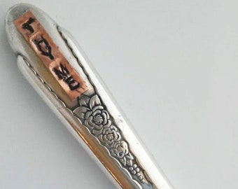 1065 / Srebrny nóż do oznaczania roślin - Gardenia 1941.