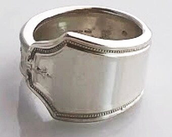 1254 / Pierścień ze srebra w kształcie łyżki - przodek 1924.