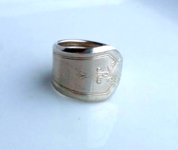 938 / シルバー スプーン リング - ニッケルシルバー。 - Etsy 日本