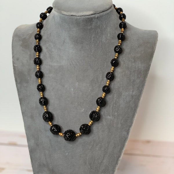 Japanese Spun Glass Beaded Necklace