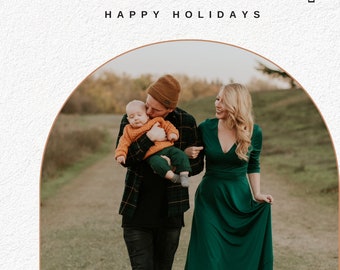 And Christmas Card Template Editable
