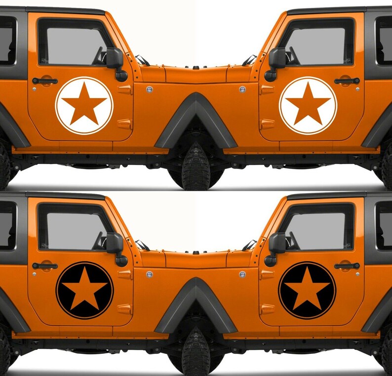 Set of 2 United States of America Army Military Star Door ...