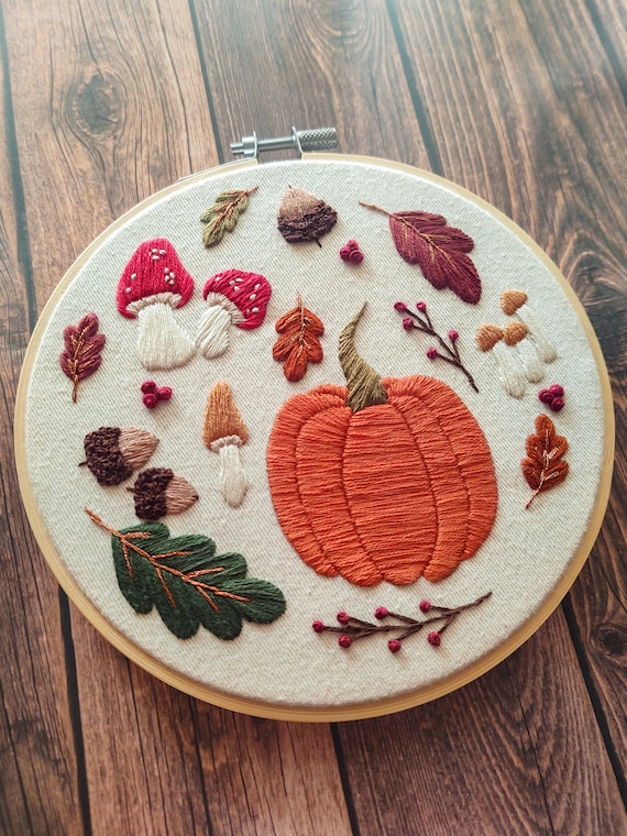 Fall Botanicals Hand Embroidery Kit