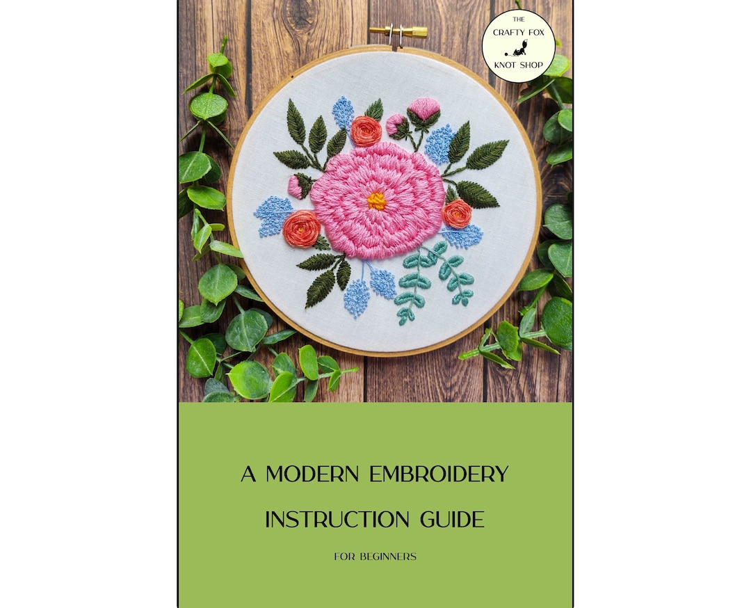 Embroidery Guide for Beginners Beginner Hand Embroidery Etsy