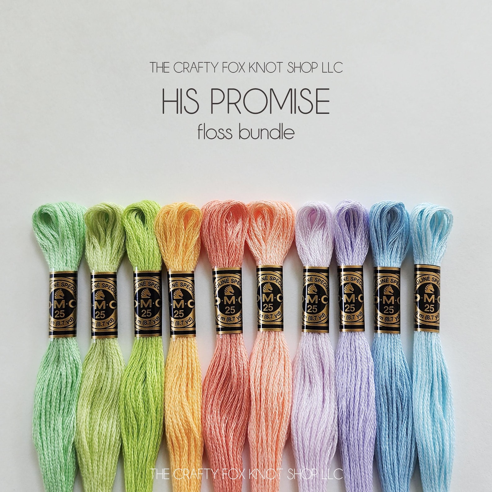 Promise Inc. Thread Driver His Promise Rainbow DMC Floss Bundle | Floss Color Palette | DMC ...