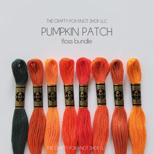 Pumpkin Patch DMC Floss Bundle | Fall Floss Color Palette | DMC Embroidery Thread | Embroidery Thread Bundle | Cotton Embroidery Floss