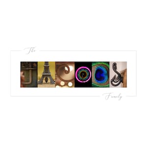 Family Name Sign | Digital Download File | Last Name Sign | Alphabet Photography Letters | Personalized Name Sign | Wedding Gift Anniversary