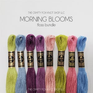 Morning Blooms DMC Floss Bundle | Spring Floss Color Palette | DMC Embroidery Thread | Embroidery Thread Bundle | Cotton Embroidery Floss