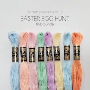 Easter Egg Hunt DMC Floss Bundle | Spring Floss Color Palette | DMC Embroidery Thread | Embroidery Thread Bundle | Cotton Embroidery Floss