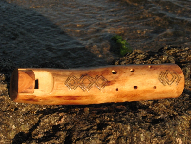 Wooden Ocarina C Major Decorated with carving Etsy