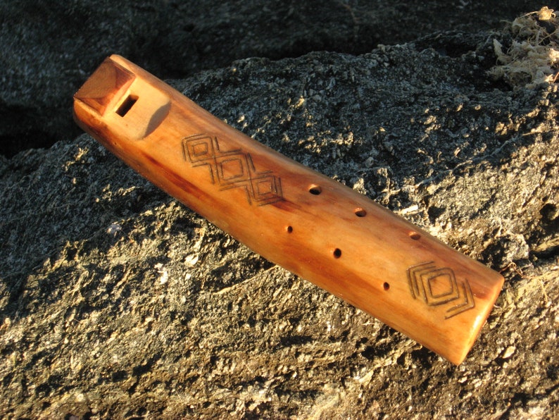 Wooden Ocarina C Major Decorated with carving Etsy