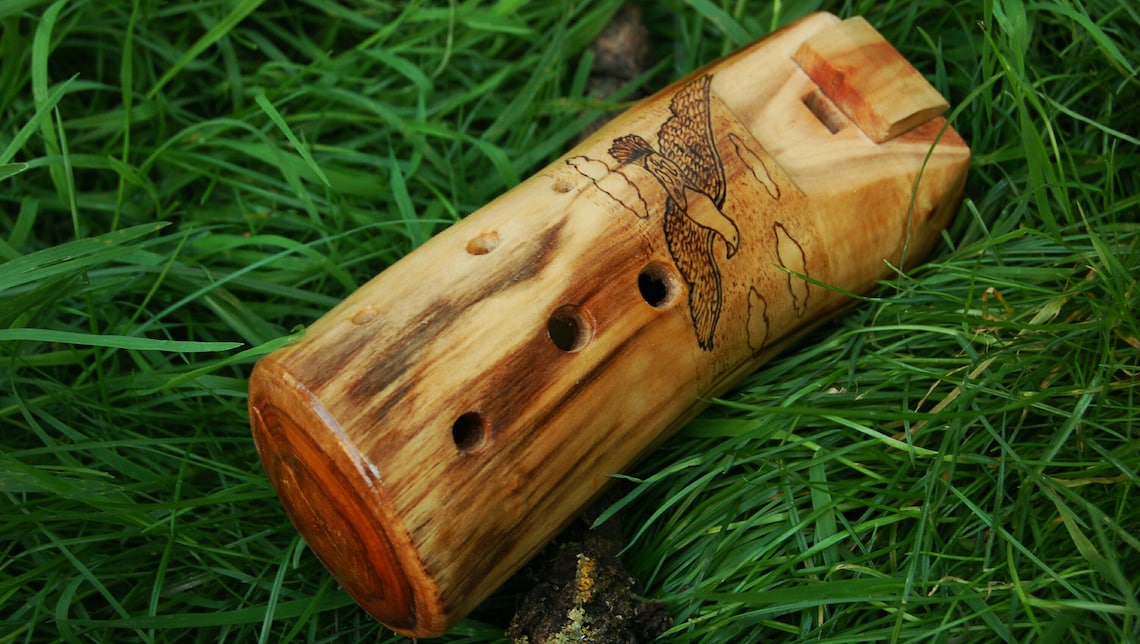 Wooden ocarina C major Decorated with pyrography Handdrawn Etsy