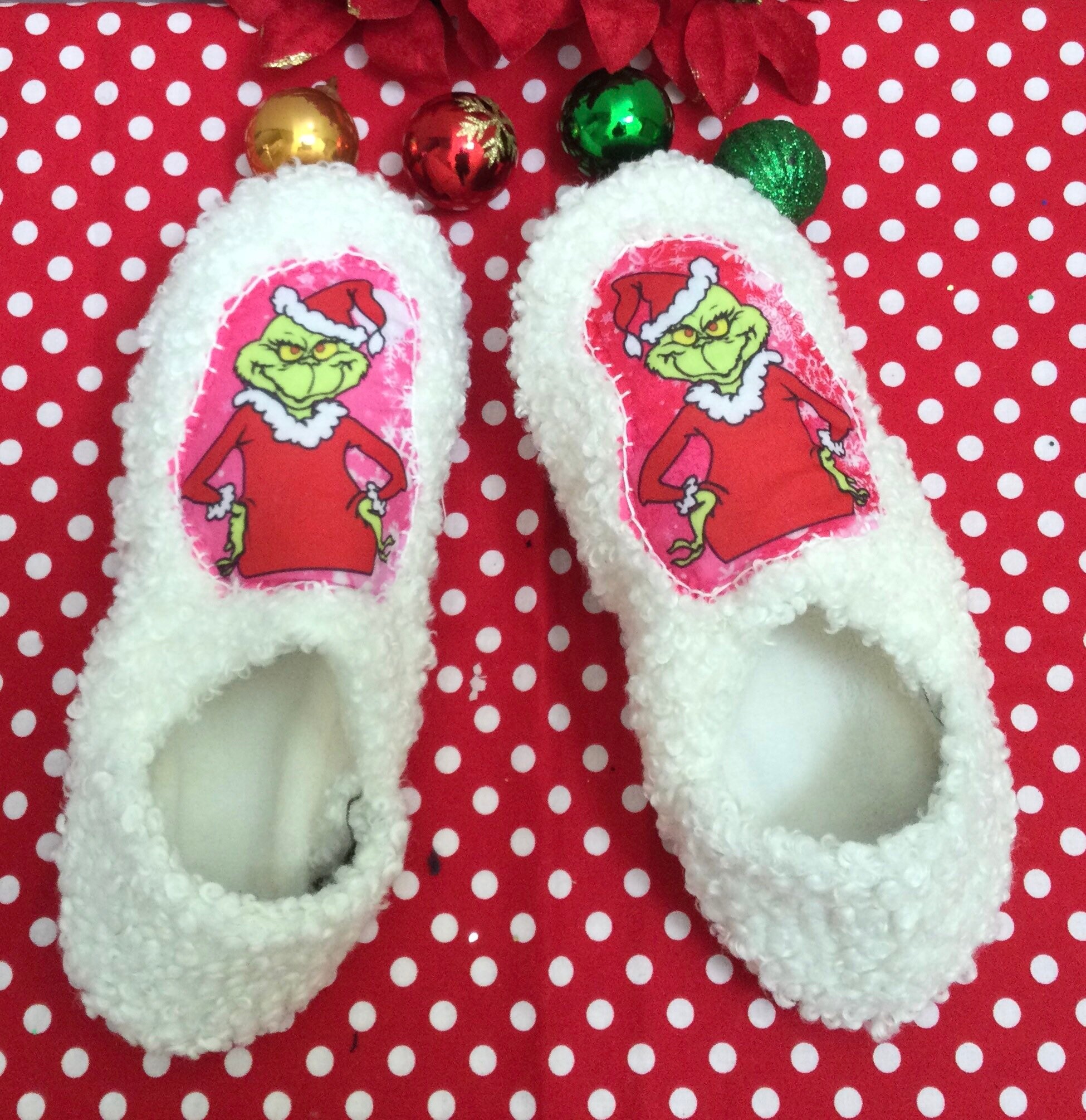 Grinch Shoes/womens Grinch Shoes/grinch Slipper Socks/grinch Etsy