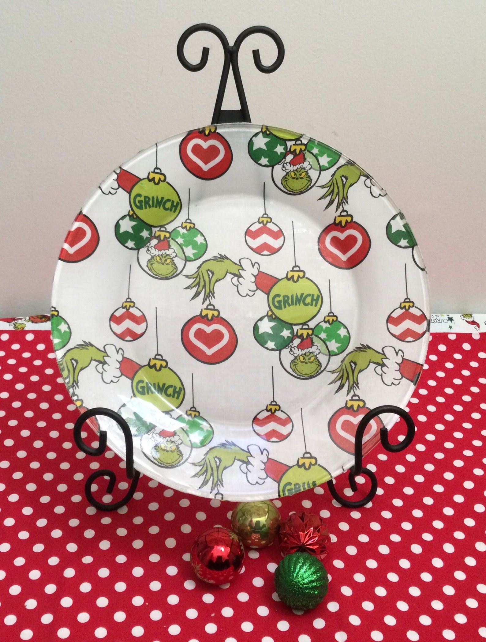 Grinch Ornaments Dinnerware and Accessories by Roses Handmade Gallery