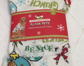 grinch dog sweater