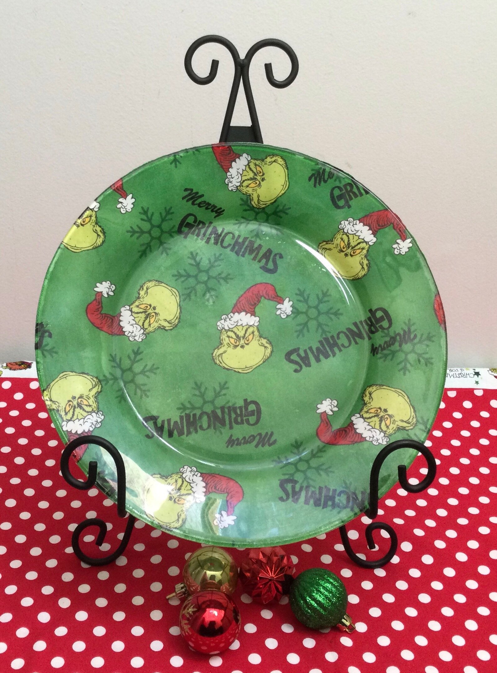 Grinch Plates/dinner Plate/grinch Dinner Plate/grinch Etsy