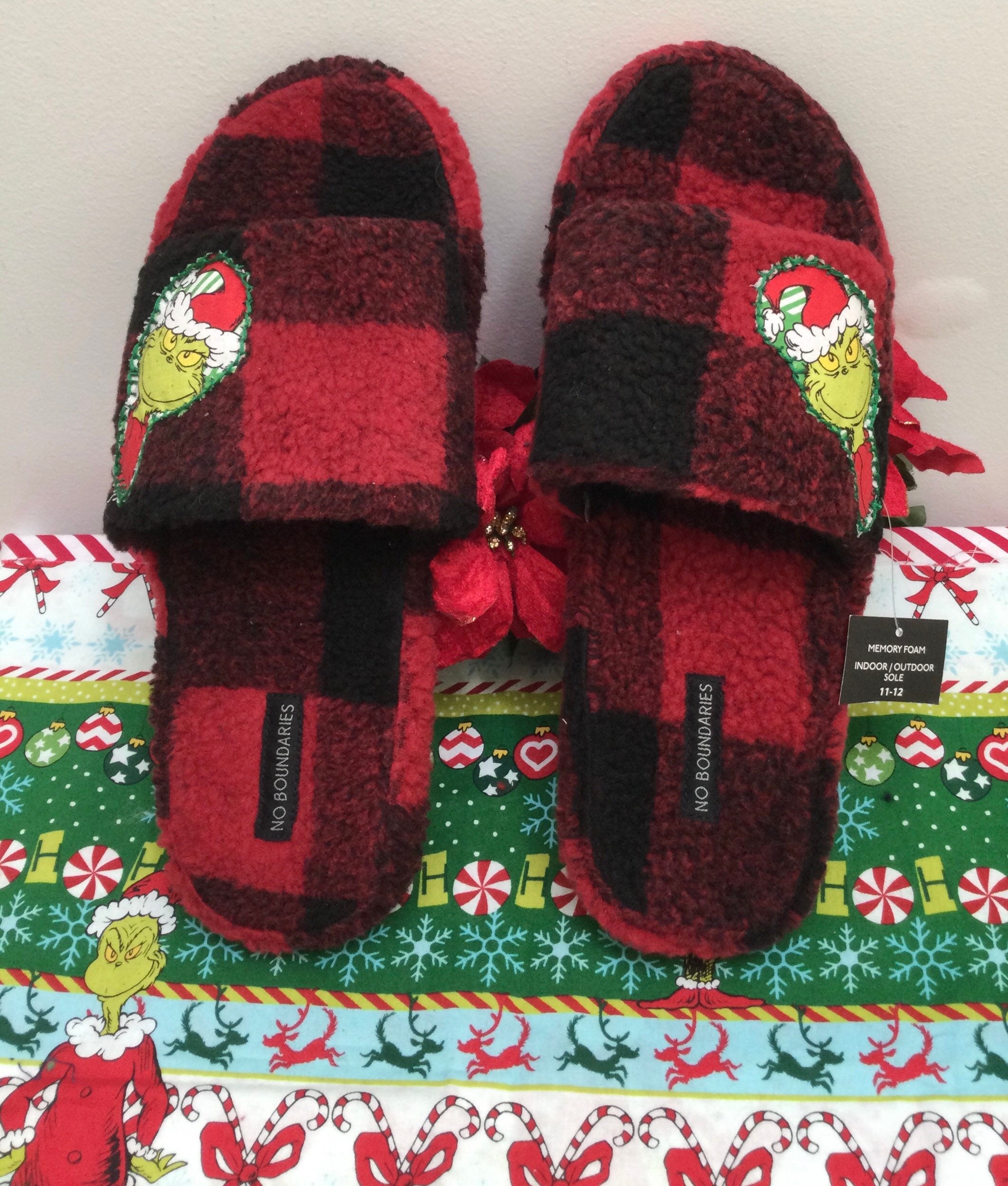 Grinch Mens Slippers /mens Grinch 