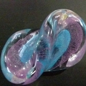 Union Street Art Glass Paperweight Signed c.1988