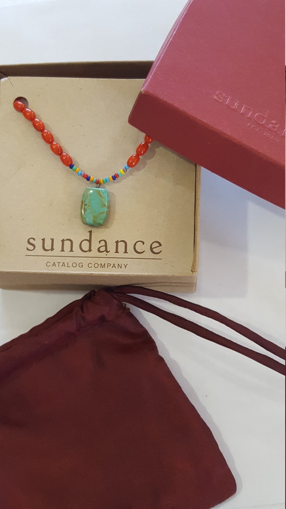 Sundance Turquoise Carnelian Choker Necklace
