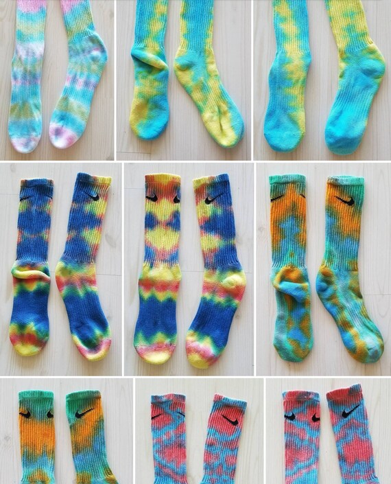 Custom Tie-Dye Socks | Etsy