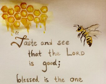 Bees & verse digital print