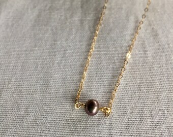 Gold Pearl Necklace