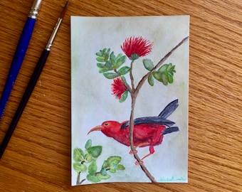 I'iwi Blank Notecard